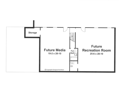 Lower Level image of GROGAN House Plan